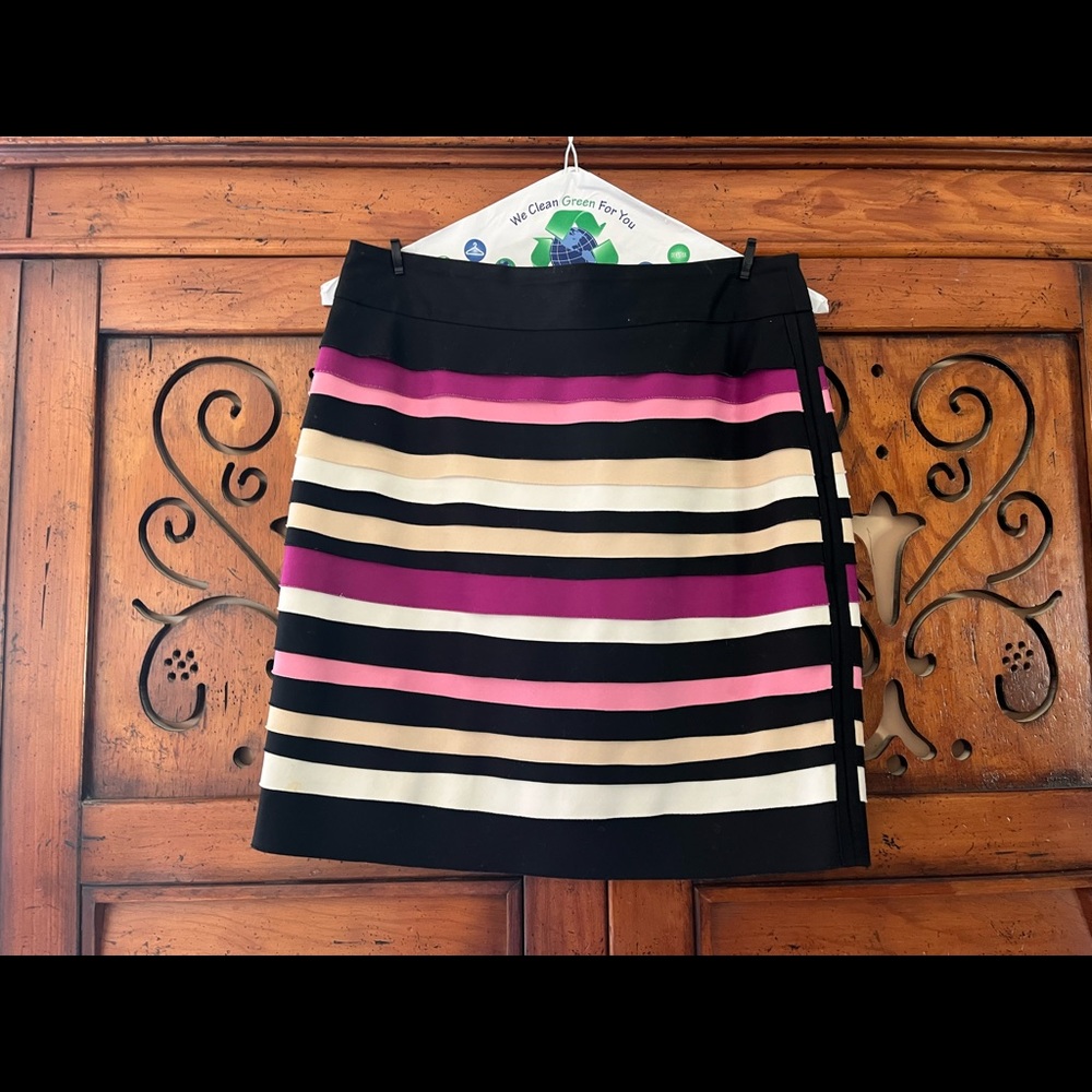 Multi colored draped skirt